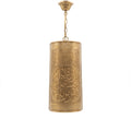 Aya calligraphy sconce in brass on a white studio background